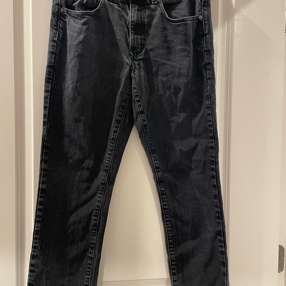 Urban Pipeline Men's Charcoal Straight Jeans